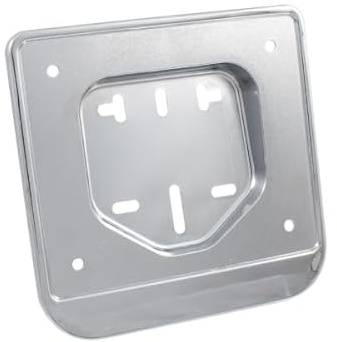cyclingcolors Supporto per targhe porta targa moto scooter ciclomotore, 155x150mm plastica cromata
