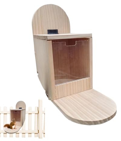 de Madera para Ardillas, casa de alimentación de Ardillas de Madera, Estaciones de alimentación para Ardillas, Mesa de Picnic para Animales pequeños, para Patio Trasero, jardín, fácil de