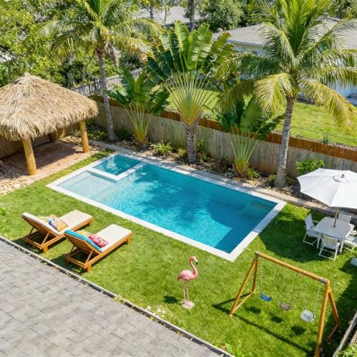 Shell della piscina della vetroresina, piscina del contenitore di spedizione di stile industriale per oasi del cortile, costruzione d'acciaio resistente fuori terra piscina con skimmer e pompa