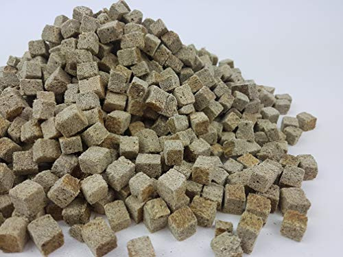 Freeze Dried Tubifex Cubes Worms Fish Food - Tropical Cichlid Goldfish Discus (25g)
