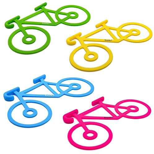 baiki Fahrrad Universal-Spanngummi, Handy Taschenlampe Jacke Werkzeug Halterung. Silikonband, extra stark – Gepäckspanner, Expander, Gummiband (4 Farben)
