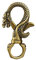 Karabinerverschluss Snap Haken Antike Kupfer Drachen Lanyard Snap Haken Keychain Retro Verschluss Schmuck Erkenntnisse für Tasche Schlüssel Ring DIY Handwerk Machen