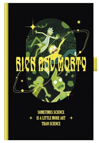 Pyramid Rick and Morty 2025 Diary A5, 14,8 x 21 cm, agenda para los fans de la popular serie, calendario para el día a día, la escuela y la oficina