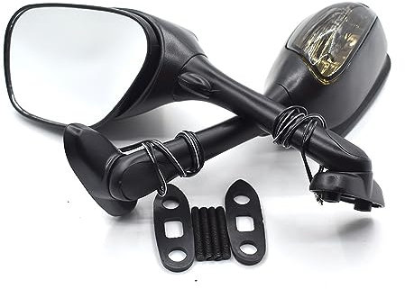 Motorrad Rückspiegel Seite Spiegel Mit Blinker Licht Für Suzuki K6 K7 SV1000 K8 GSXR 750 GSX-R 1000 SV650 GSXR600 Spiegel universal