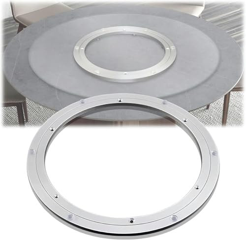 HOTAPEPU Cuscinetto Rotante in Lega per Impieghi Gravosi Piatto Girevole Cuscinetto da Tavolo Alluminio Cuscinetto Rotante in Lega, per Tavolo da Pranzo Rotondo/TV/Display Alimentare