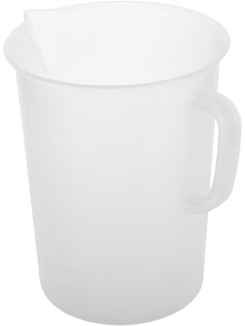 GARVALON Vaso Medidor Plástico Grande Con Mango Para Aceite Motor y Líquidos Recipiente Graduado Para Mantenimiento Automotriz y Medición Precisa