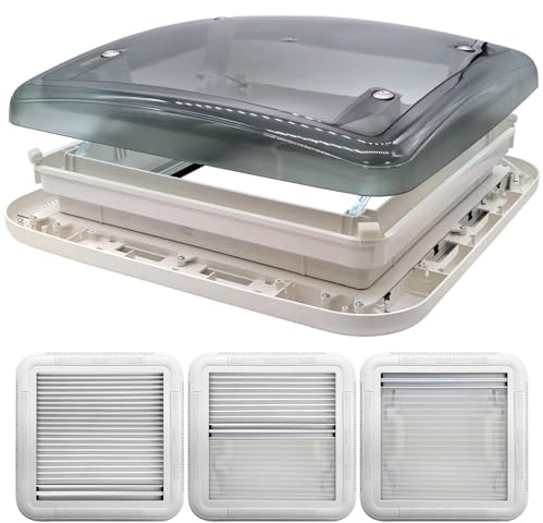 Campervan Roof Vent Adventurer Skylight 400mm x 400mm Tinted Lid