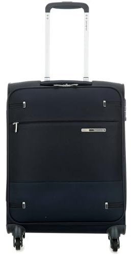 Samsonite Base Boost - Handgepäck Koffer 55 x 40 x 20 cm - Weichgepäck Kabinentrolley passend für die meisten Airlines inkl. Ryanair und EasyJet - 4 Rollen, TSA-Schloss, 39 L - 2 kg - Blau