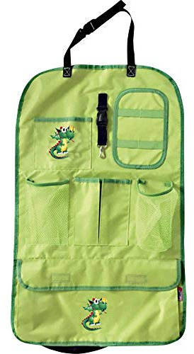 Petex Rücksitzorganiser Rückenlehnenschutz Auto, ca. 41 x 64 cm, grün