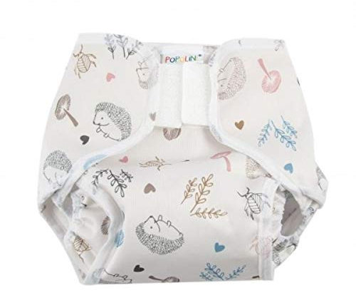 Popollini PopoWrap Woodland atmungsaktive Überhose, Klettverschluss mit Auslaufschutz (M (5-10 kg))