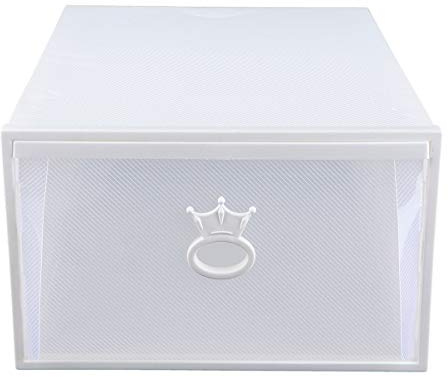Cabilock Scatola Per Scarpe Spessa in Plastica Trasparente Design Cassetto Contenitore Per Scarpe Grande Capacità Facile Da Pulire e Resistente All Umidità