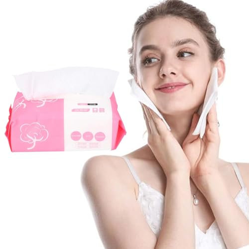 Gesichtsreinigungstuch, 100 Stück Make-up Wattepads Gesichtswaschlappen Einweg-Gesichtstuch-Handtuch für Mädchen und Frauen