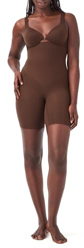SPANX SPANXsculpt Power Series High-Waisted Mid-Thigh Short - Lightweight, All-Day Comfort - Core Control Shapewear - Chestnut Brown - 1X