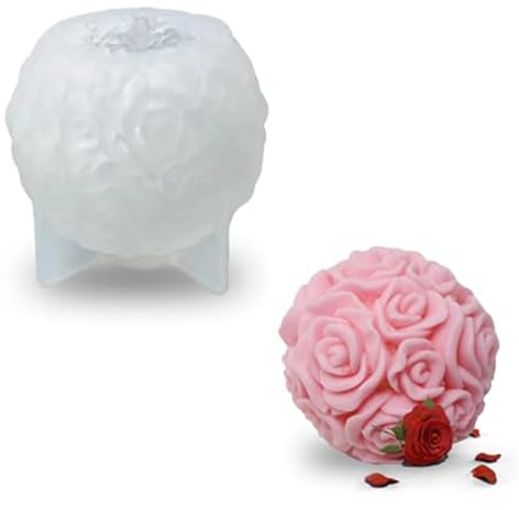 3D Kuchenform aus lebensmittelechtem Silikon, Fondantform, 3D-Blumenkuchenform, Fondantform, Kerzen, Schokolade, Süßigkeiten, DIY, handgefertigtes Geschenk