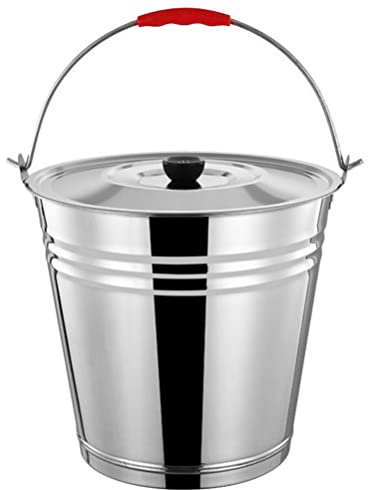 YARNOW Multi-use Aschebehälter Aus Edelstahl Wetterfester Grill Und Kamin-ascheeimer Mit Deckel Für Küche Und Outdoor Langlebig Und rutschfest Für Kohlenreste