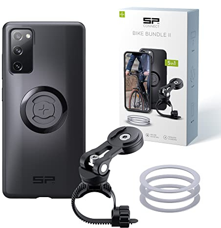 SP CONNECT Bike Bundle II | SPC+ | kompatibel mit Samsung S20 FE | Handyhalter für Fahrradlenker | Mountainbike Rennrad Handy Halterung