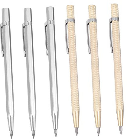 COHEALI 6stücke Teiliges Ätzgravurstifte Glas Und Metall Wolframkarbid-reißnadel Gravierstift Für Harte Materialien Leicht Und Handlich