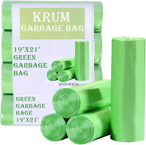 Alu-Freshh Bolsas de basura 300 bolsas verdes 19×21 (10 galones, paquete de 10)