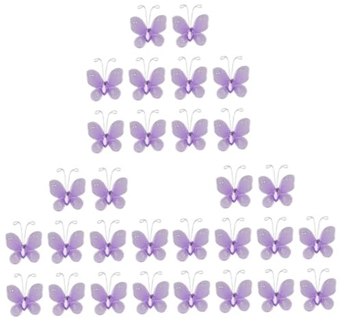 Abaodam 150stücke Künstliche Schmetterlinge Lavendel Hochzeitsdeko Heimdekoration Lebensechte Bastelmaterialien Für Hochzeit Geburtstag Partys Und Besondere Anlässe