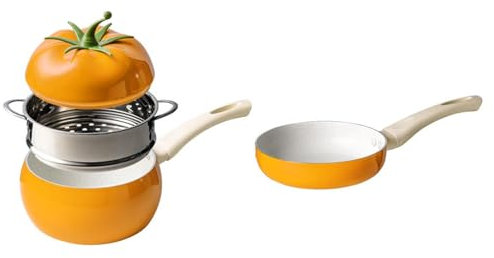 Cocedor de fideos Olla de sopa Olla de inducción Cocina de ramen Cazuela Cazuela Vaporera de cacerola Cocina pequeña Olla de cocción Linda olla de acompañamiento