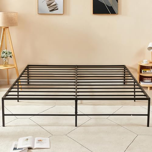 VECELO 16 Metal Platform Bed Frame/Mattress Foundation/No Box Spring Needed (King Size)