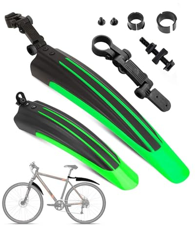 OVTSPO Fahrrad Schutzblech Set 20-26 Zoll – Kinderfahrrad Schutzblech Vorne Hinten, Verstellbarer Spritzschutz für MTB Mountainbike Cityrad, Schnelle Montage ohne Werkzeug, PP Material