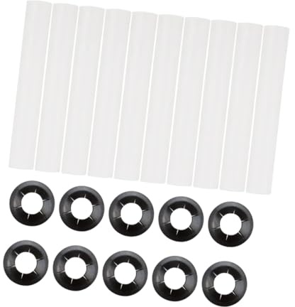 perfeclan 10 fundas de rodillos silenciosas para bisagras de puertas de garaje 10 juntas de eje de rodillos Instalación fácil para automóviles Reparación de