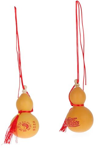 MAGICLULU 2stücke Natürliche Kalebassen Dekorationen Handgefertigte Gourd Pendants Für Büro Zuhause Geschäfte Ca Robust Und Zierlich Gestaltet