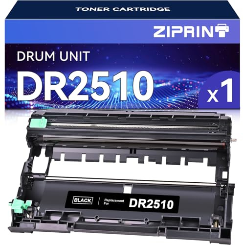 ZIPRINT DR2510 DR-2510 Trommel Kompatibel für Brother DR2510 Trommel für Brother HL-L2400DWE HL-L2400DW MFC-L2835DW MFC-L2827DW DCP-L2665DW DCP-L2627DW