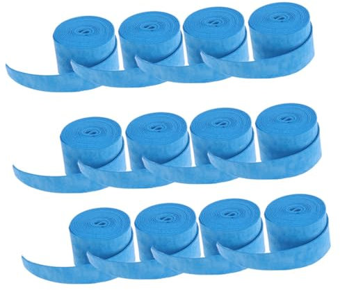 UKCOCO 12stücke Teiliges Pu Griffbänder Für Tennisschläger Und Badmintonrackets Atmungsaktiv rutschfest Schweißabsorbierend Selbstklebend Geeignet Für Outdoor-Sport Und Lange Haltbarkeit