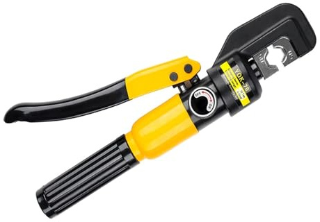 Pinza idraulica domestica Pressione 5-8T Pinza a crimpare idraulica for capicorda fai da te 4-70m㎡ per professionisti e fai da te(70-B)