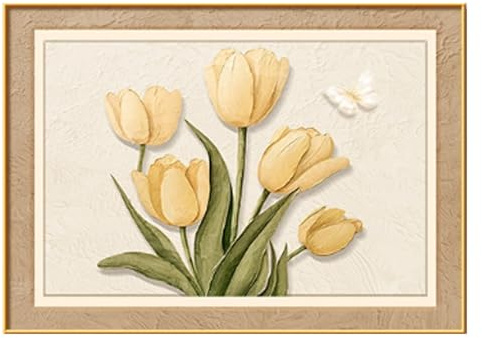Cache Tableau Electrique Decoratif, Cacher Les Peintures Art Mural, avec Cadre Poster DéCoration Salon, Boîte De Compteur Amovibles, Idéal pour Votre Maison(Gold 2,60 * 50cm/23 * 19in)