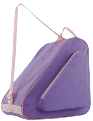 KiBcsLic Bolsa para Patines de Cuatro Ruedas Funda de Viaje Mochila de Hombro Portador de Equipamiento con Correas Ajustables para Un Transporte Cómodo Y Liger, PÚrpura