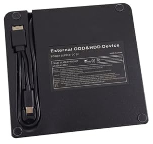 DOITOOL Óptica Externa Tipo Grabadora De DVD CD Multifunción para Portátil CD Externa USB Externo