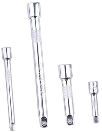 SOPOTUTU 4pcs Drive Socket Extender Bar Set Vanadium Steel Ratchet Hand Tool for Reach Fasteners Rustproof Extension Rods for Mechanic Spanner Use