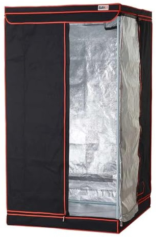 BAY6 Grow Tent 1.0m x 1.0m x 1.8m | Indoor Hydroponic Grow Tent with 95% Reflective Mylar | Lightproof Design | Heavy Duty Metal Frame