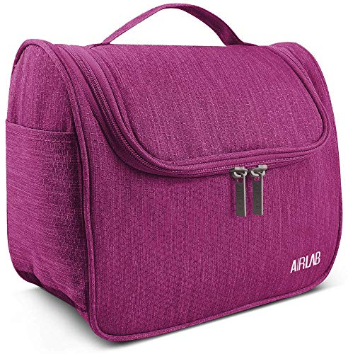 Airlab hängande toalettväska tvättväska smink kosmetisk organisatör för män och kvinnor, storlek: 24 x 19,5 x 12,5 cm