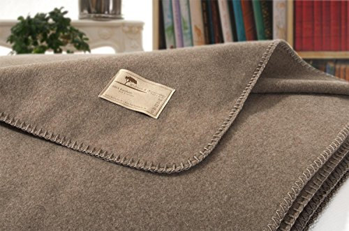 Coperta in cashmere, 100% cashmere Amalfi grigio/marrone, 150 x 200 cm