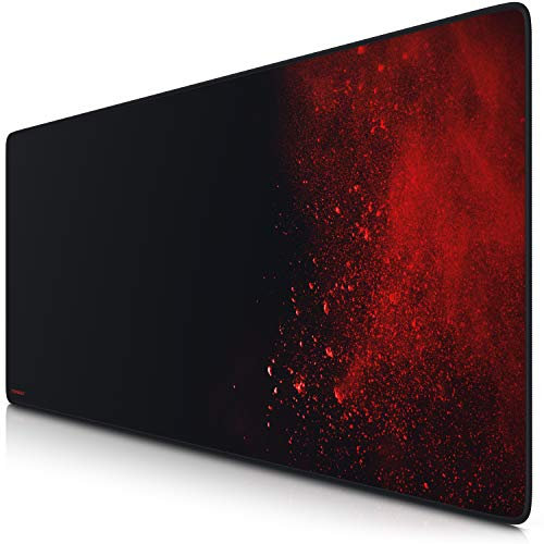TITANWOLF - XXL Tappetino per Mouse da Gioco - Gaming Mousepad Extra Grande 900 x 400mm – Mousepad con Base in Gomma Antiscivolo - Spessore 3mm - MOD. Blood And Dust