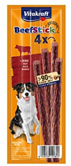 Vitakraft Sticks für Hunde, Rind, 4 x 12 g