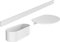 hansgrohe WallStoris - set de accesorios para bañera, set de accesorios baño sin taladro 3 piezas, barra mural, repisa baño, cesta baño, accesorios baño, blanco mate, 27966700