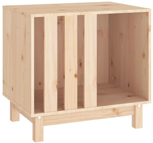 vidaXL Hundehütte 60x45x57cm Massivholz Kiefer Hundehaus Hundehöhle Hundebett