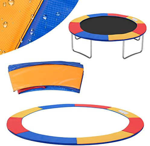 Gimisgu Housse de Protection pour Trampoline - Diamètre : 305 cm - Multicolore - pour Trampoline de Jardin - Protection des Bords de Trampoline - en PVC PE - 100% résistant aux UV…