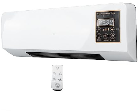 Tragbares Klimagerät, Mini-Wandventilator zur Kühlung mit geräuscharmer Touch-Steuerung für Innen- und Außeneinsatz