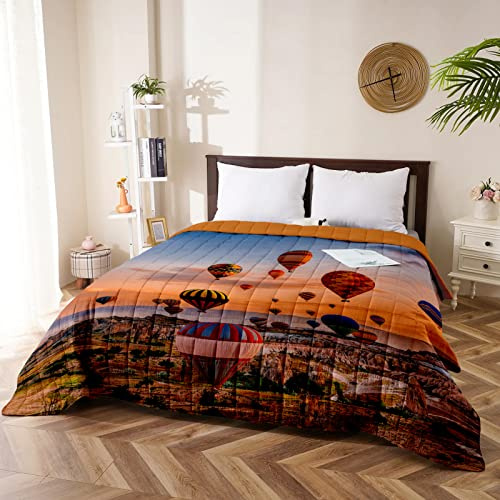 IlGruppone Trapuntino Matrimoniale Stampa Digitale Primavera Autunno Copriletto Coperta Leggera Trapunta Primaverile Due Piazze - Dis8AirBalloon