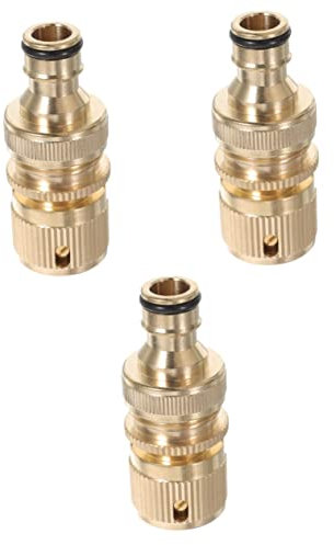 POPETPOP 3pcs Hose Connector Thread Quick Release Garden Hose Quick Connect Fittings Essential Home Gardening