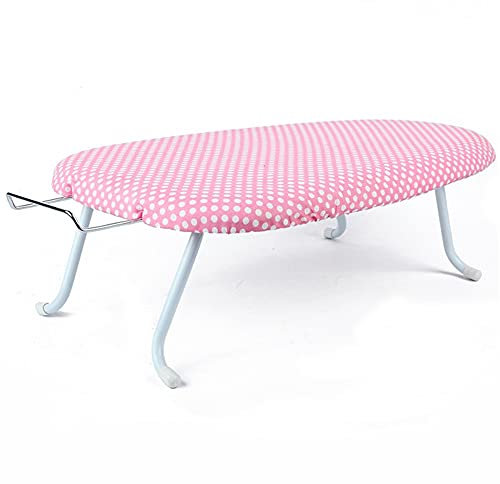 Generico ASSE da Stiro Copriasse da Stiro Imbottito Piano da Tavolo ASSE da Stiro Regolabile in Altezza (Colore : Rosa, Taglia : Taglia Unica) (Pink One Size)