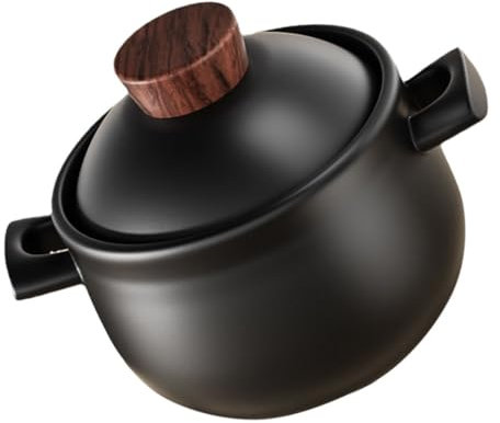 Mikinona Tagine Casserole Dish Lid Ceramic Stew Pot Cover Cooking Pot Ceramic Casserole High-temperature Resistant Family Kitchenware Uniform Heating