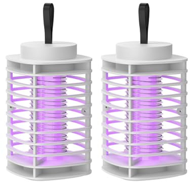 Anti - moustique intérieur, lampe électrique anti - moustique pour la maison, anti - moustique portable intérieur - blanc. (2 pièce)