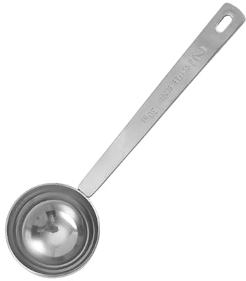 Porceosy Coffee Scoop Spoon Stainless Steel Measuring Spoon Long Handle Tablespoon 5ml 10ml 15ml 20ml 30ml Cooking Measurement Tool for Ground Coffee Loose Tea Powder 30ML